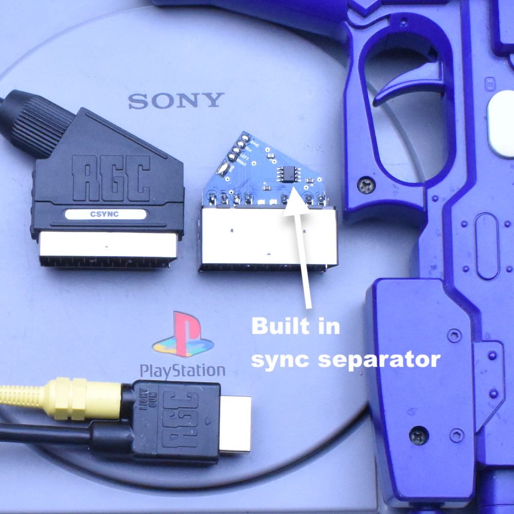 Sony Playstation 1 PS1 PSX RGB SCART cable PACKAPUNCH
